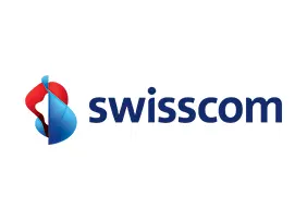 Swisscom logo on white background